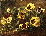 Henri Fantin-Latour Pansies painting